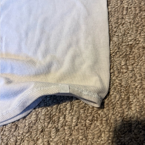 lululemon athletica White Ribbed Racerback Tank - Picture 2 of 2